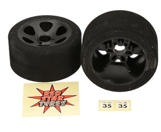 FRAY35-FRONT TYRES WITH HPI RIMS 1/8 35 SHORE