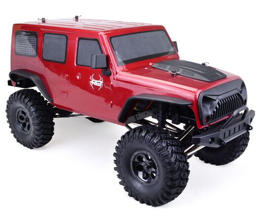 4-EX86100-1-1/10 4WD Rock Crawler ARTR Red, excl. Battery