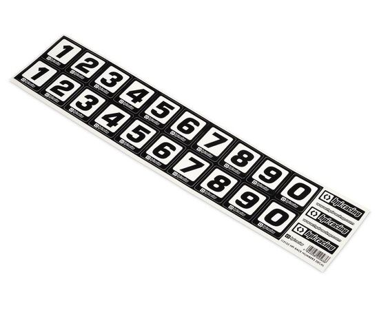 HPI113133-HPI RACE NUMBERS DECAL