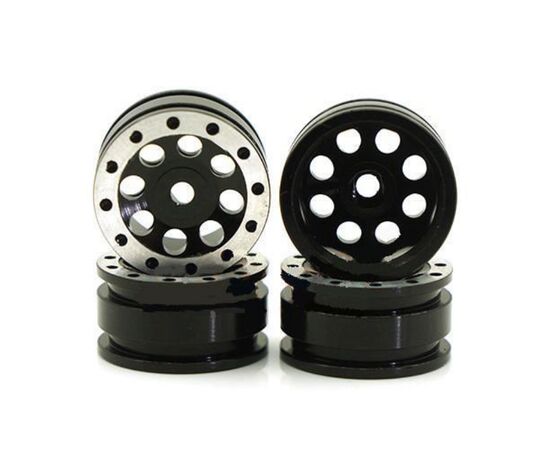 3-XS-59675-1/35 Aluminum Clock Mass Beadlock Wheel 4 pcs for Orlandoo Micro Cars
