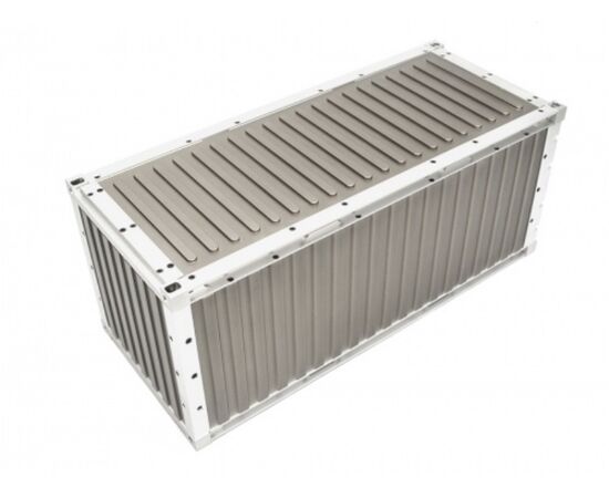 4-HH-140411AS-1/14 CNC Aluminum 20 Foot Container Kit, Tamiya compatible