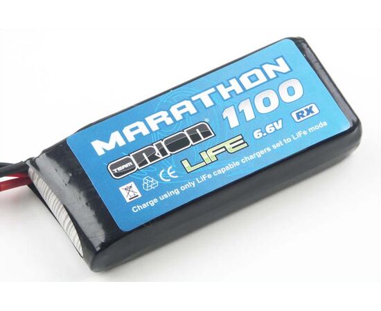 ORI12256-Marathon Life Standard RX Pack 1100 30C 6.6V (Bec plug)