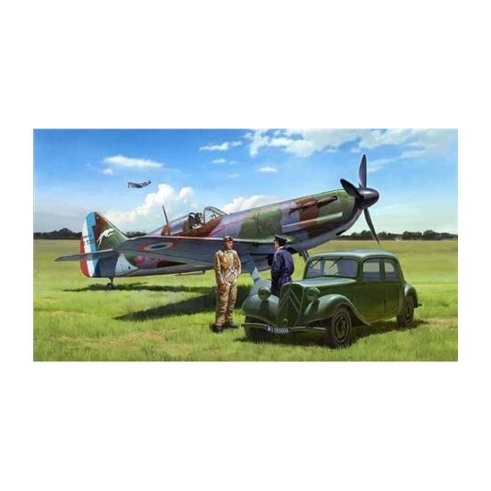 Dewoitine D.520 French Aces w/Staff Car