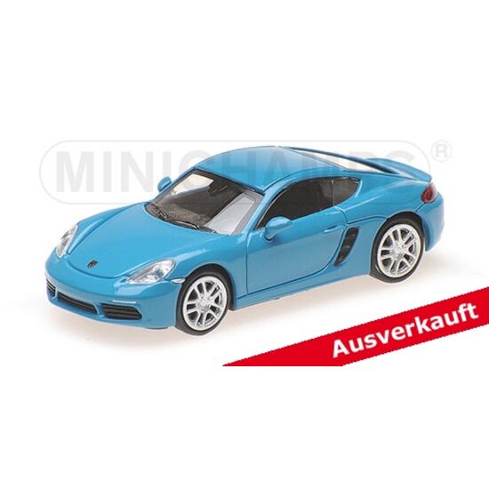 PORSCHE 718 CAYMAN 2016 bleu 1:87