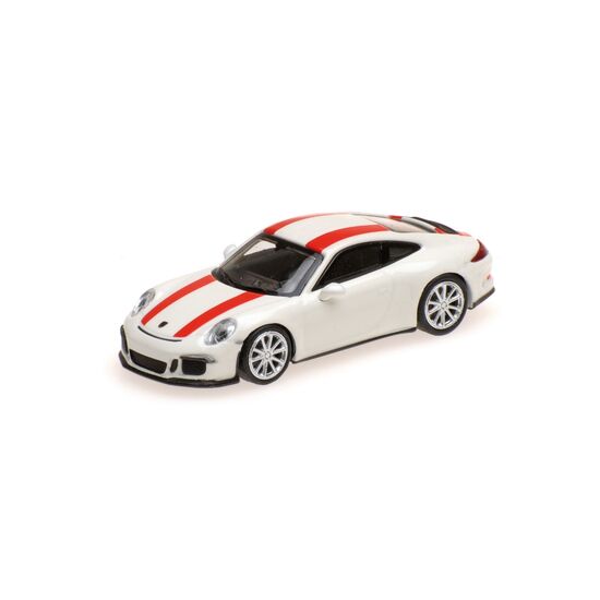 PORSCHE 911 R 2016 blanc 1:87 w/Red Stripes