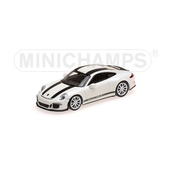 PORSCHE 911 R 2016 blanc 1:87 w/Black Stripes and Black Writing
