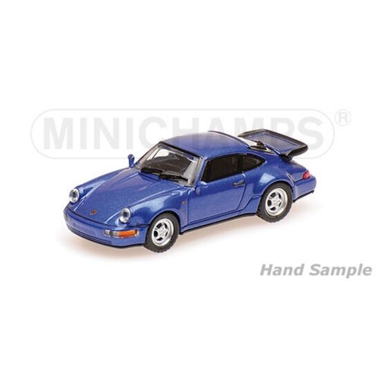 PORSCHE 911 TURBO - 1990 - BLUE METAL