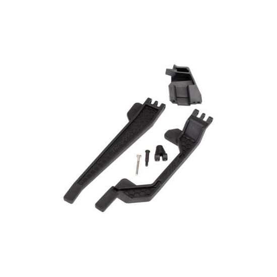 Battery hold-down (2)/ battery clip/ hold-down post/ screw pin/ pivot post screw
