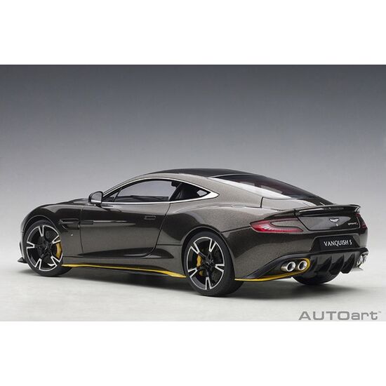ASTON MARTIN Vanqu. S'17 bronze 1:18 kopi bronze/yellow accents (composite model/full openings), 3 image