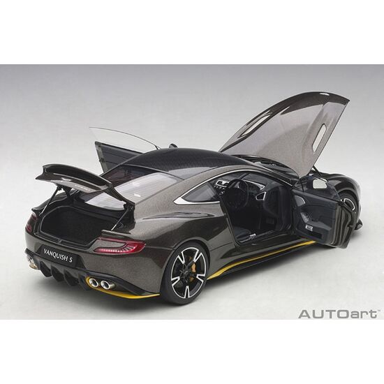 ASTON MARTIN Vanqu. S'17 bronze 1:18 kopi bronze/yellow accents (composite model/full openings), 4 image