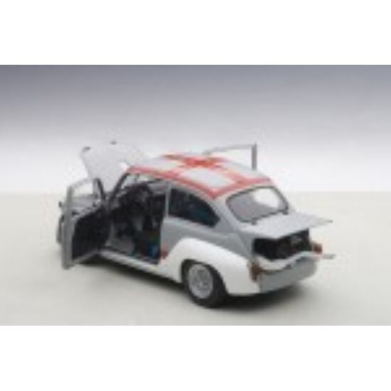 FIAT Abarth 1000 TCR grau 1:18 with red stripers matt grey, 3 image