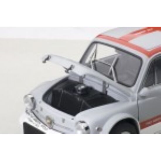 FIAT Abarth 1000 TCR grau 1:18 with red stripers matt grey, 4 image