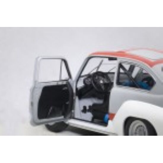 FIAT Abarth 1000 TCR grau 1:18 with red stripers matt grey, 5 image