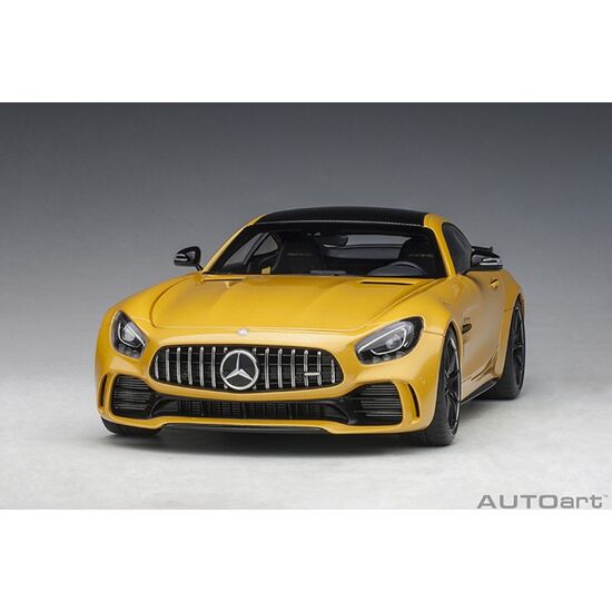 MERCEDES AMG GT R 2017 gelb 1:18 AMG solarbeam yellow metal. (composite model/full openings), 3 image