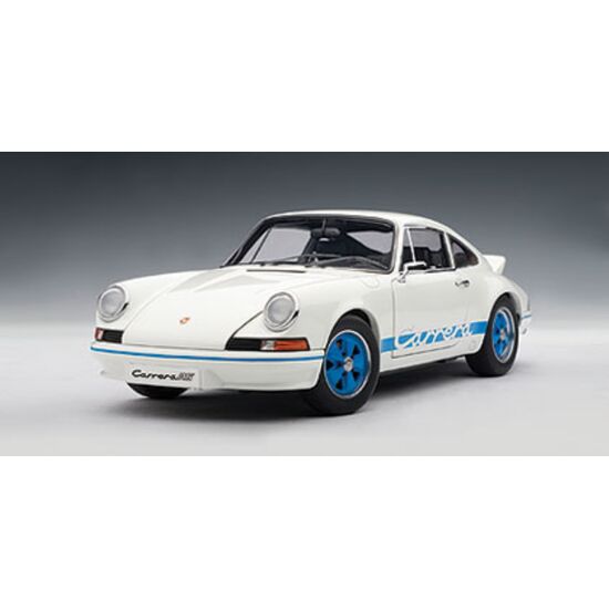 PORSCHE 911 Carrera 1973 blanc 1:18 RS 2.7 (w/blue stripes)