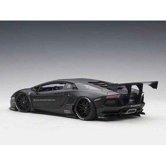LAMBORGHINI Aventador noir 1:18 Liberty Walk LB-Works matt black (composite model/2 door openings), 3 image