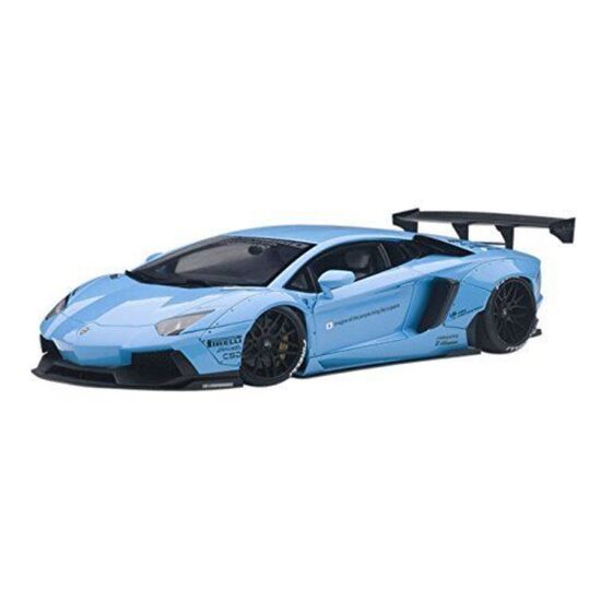 LAMBORGHINI Aventador blau 1:18 Liberty Walk LB-Works met. sky blue (composite model/2 door openings)