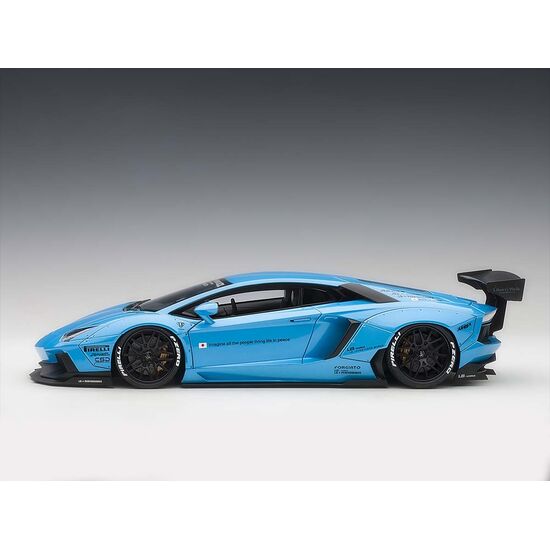 LAMBORGHINI Aventador blau 1:18 Liberty Walk LB-Works met. sky blue (composite model/2 door openings), 3 image