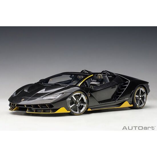 LAMBORGHINI Centenario Rst. 2016 1:18 clear carbon/ yellow accents (composite model/full openings)