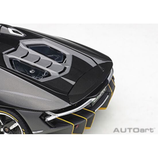 LAMBORGHINI Centenario Rst. 2016 1:18 clear carbon/ yellow accents (composite model/full openings), 3 image