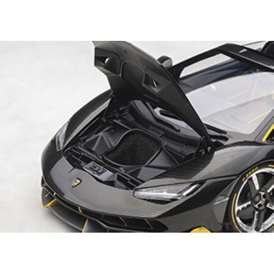 LAMBORGHINI Centenario Rst. 2016 1:18 clear carbon/ yellow accents (composite model/full openings), 4 image
