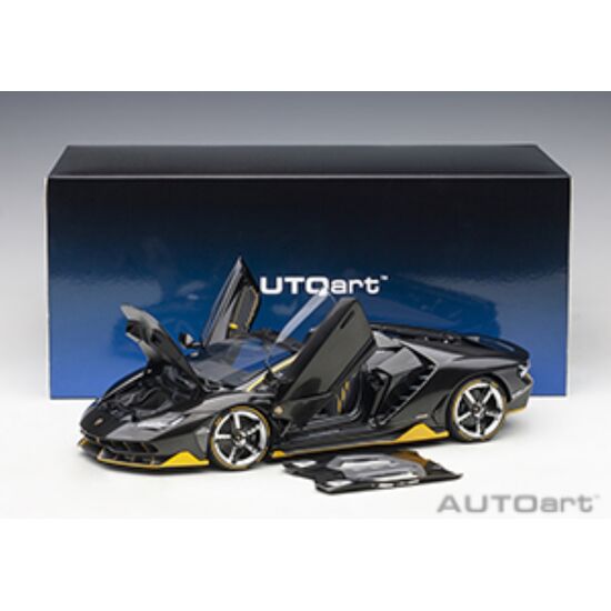 LAMBORGHINI Centenario Rst. 2016 1:18 clear carbon/ yellow accents (composite model/full openings), 5 image
