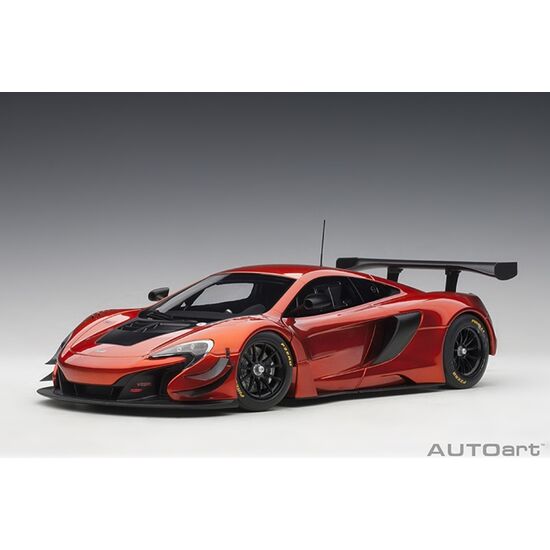 MCLAREN 650S GT3 orange 1:18 volcano orange/black accents (composite model/2 door openings)
