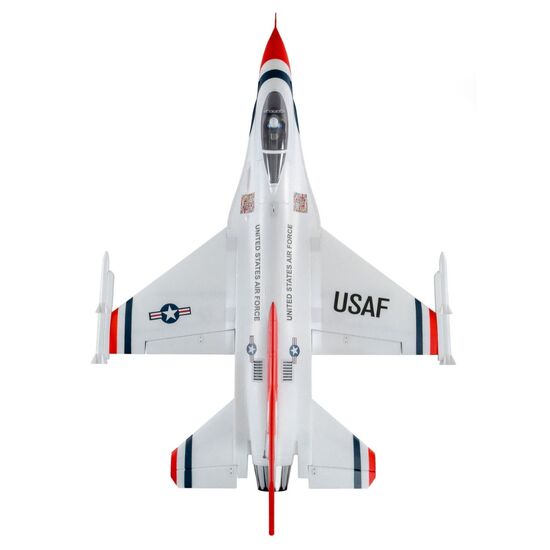 LEMEFL7850-AVION F-16 THUNDERBIRD 813mm EP BNB avec AS3X/SAFE TECHNOLOGY BNF BASIC