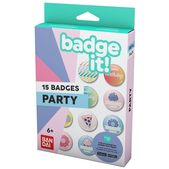BADGE IT Refills Party 15pcs