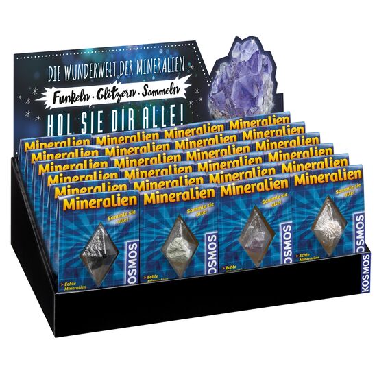 DISPLAY Wunderwelt Mineralien 24x 5+