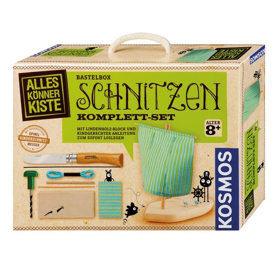 BASTELN Schnitzen Komplett-Set 8+