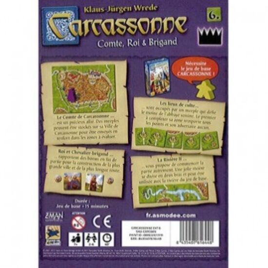 CARCASSONNE 6.ext.Comte,Roi&Bri7+/2-6, 4 image