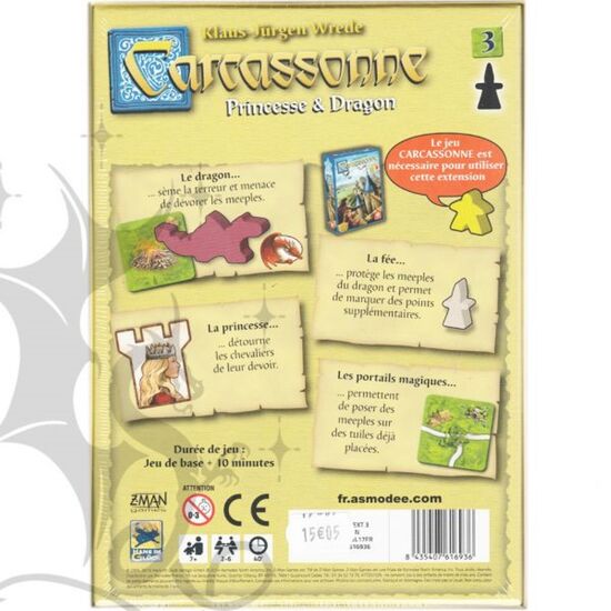 CARCASSONNE 3 ext. Princesse 7+/2-6, 2 image