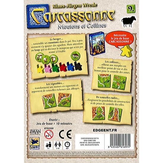 CARCASSONNE 9.ext.Moutons &col.7+/2-6, 4 image