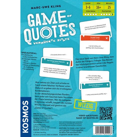 SPIEL Game of Quotes Zitate 12+/3-6, 3 image