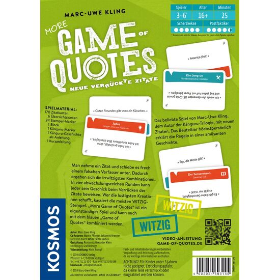 SPIEL More Game of Quotes 16+/3-6, 2 image