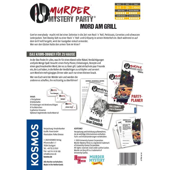 SPIEL MurderParty Mord Grill 16+/6-8, 3 image
