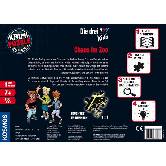 KRIMIPUZZLE ??? Chaos im Zoo 150T 7+, 2 image