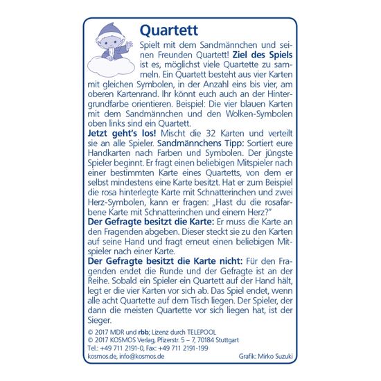 KARTEN Sandm├ñnnchen Quartett 4+/2-4, 2 image