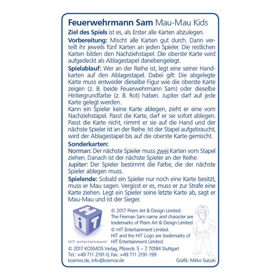 KARTEN Feuerwehrmann Sam 4+/2-4, 2 image