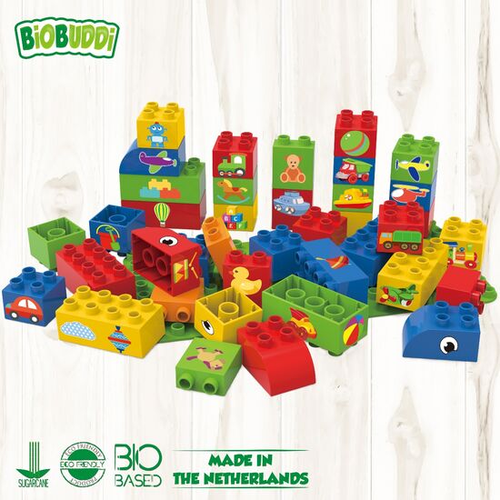 BIOBUDDI Blocks & 1 Plate Boys 40 pcs, 4 image