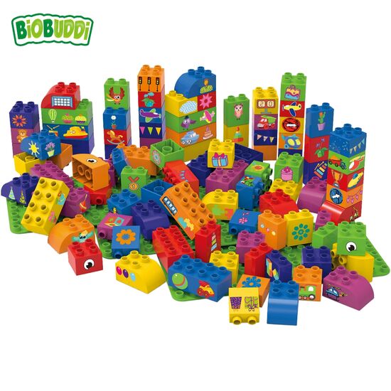 BIOBUDDI Blocks& 3 Plates 100 pcs, 3 image