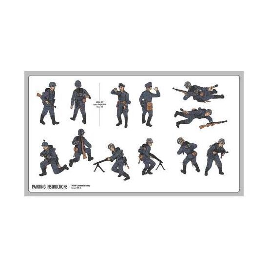 Starter Set Small FIGURINE 1:32 WWII German Infantry Multipose, 2 image