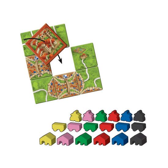 CARCASSONNE 5 ext.Maires &Mona.7+/2-6, 2 image