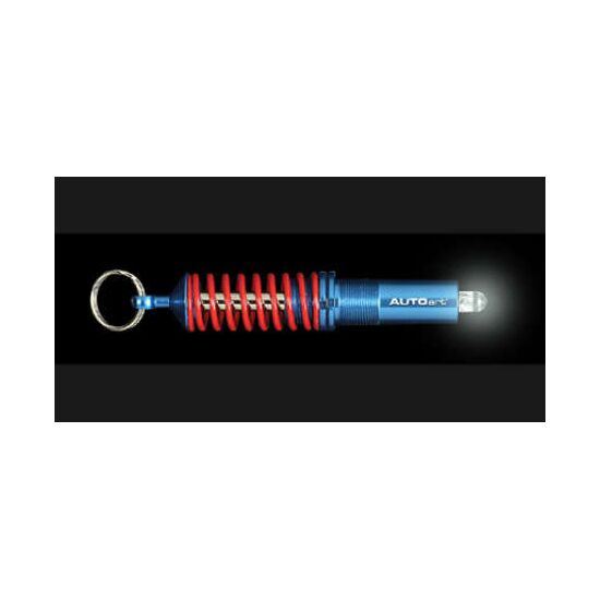 DESIGN Porte-cl├®s ampoule blanche Lampe poche/amortisseur bleu