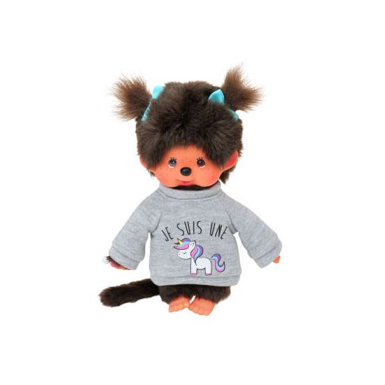 MONCHHICHI Sweater Red Heart Girl20cm