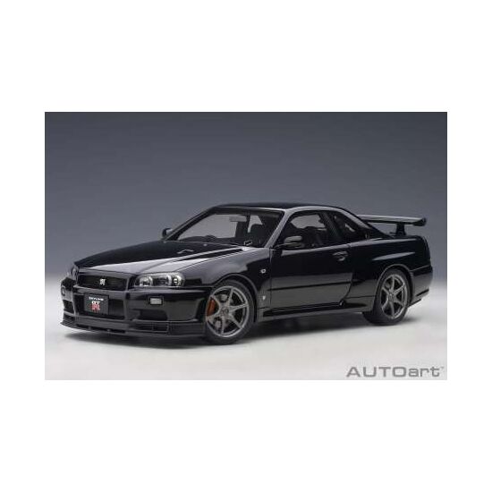 Nissan Skyline GT-R (R34) 2001 1:18 V-Spec II (bayside blue) (composite model/full openings)