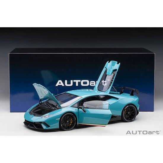 LAMBORGHINI Hurac├ín Perfor. 2017 1:12 (blu glauco/ solid blue) (composite model/full openings), 2 image