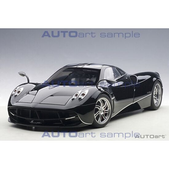 PAGANI Huayra noir 1:12 Silver Stripes w/Silver Wheels, 2 image