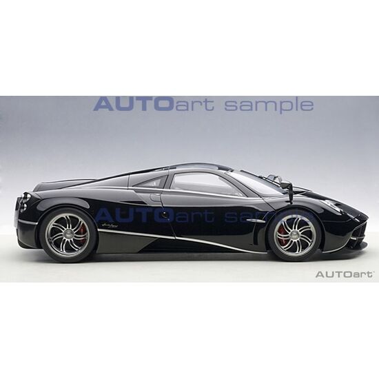 PAGANI Huayra noir 1:12 Silver Stripes w/Silver Wheels, 3 image